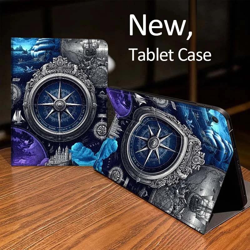 

Fashion compass design Tablet Case For Samsung Galaxy Tab A A7 A8 A9 A11 S6 S11 Lite Plus 10.1 10.4 10.5 Inch