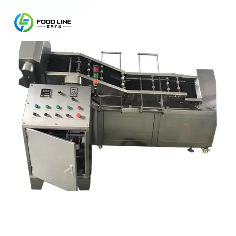 Customized Hot Selling Industrial Continuous Deep Fryer Snack Chips Frying Machine Continuous Conveyor Belt Frying Machine