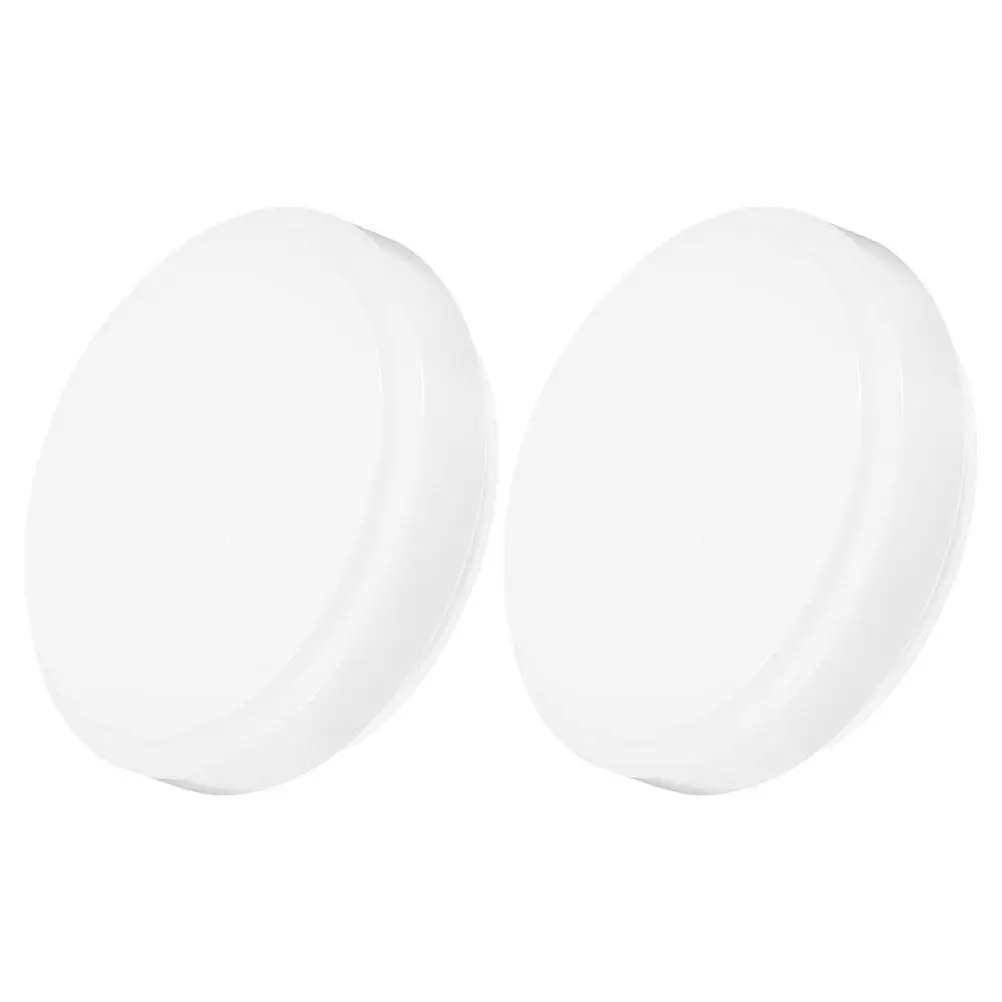 2Pcs Flush Mount Ceiling Light Shade Round Plastic Cover Replacement for LED Fixtures Kitchen Hallway Bedroom Ceiling Light