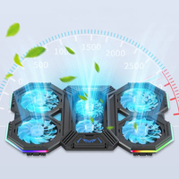 17Inch Gaming Laptop Cooler Six Fan Adjustable Wind Speed Height RGB backlight USB Port Laptop Cooling Pad Notebook Laptop Stand