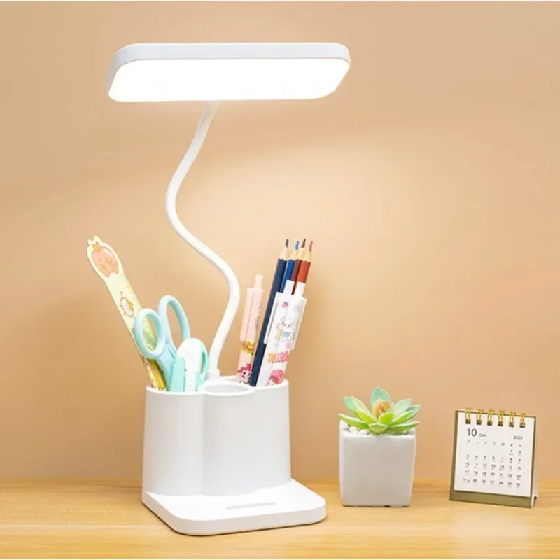 Leitura de cabeceira LED Night Light, Desk Lamp, Proteção para os olhos, USB, Aprendizagem, Dormitório, Quarto