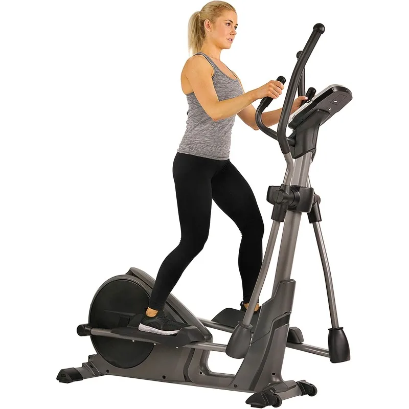 Programmable 16 Electro-Magnetic Elliptical Cross Trainer Exercise Machine, Full-Body Cardio Equipment W/ 24 Pre-Built Workouts