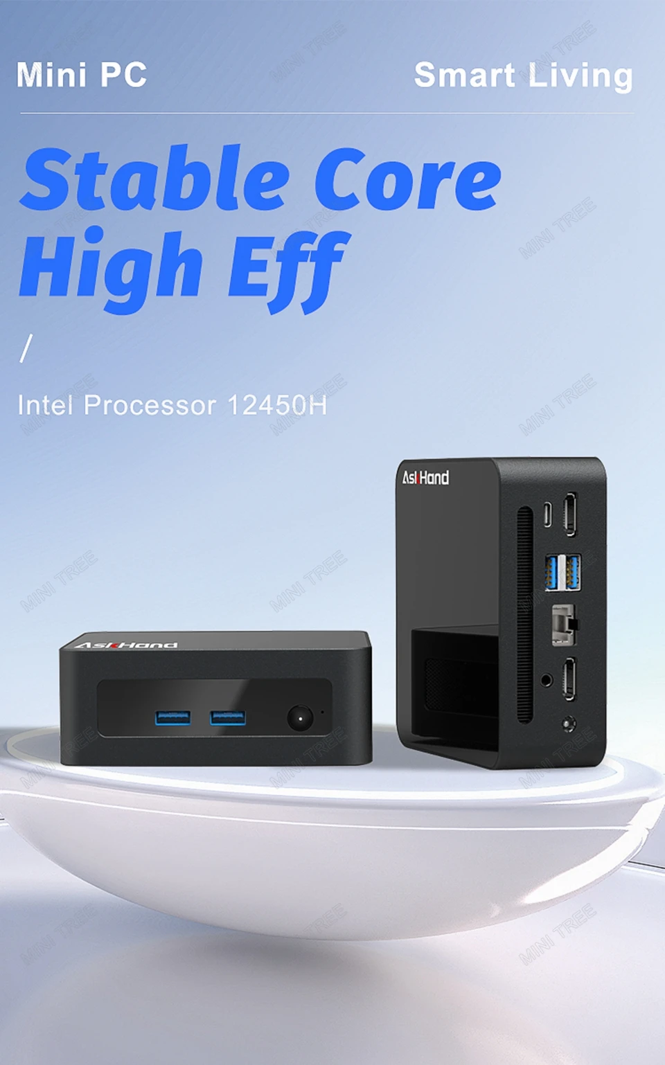12Th Gen NUC Mini Computer i5 12450H 16GB DDR4 512GB SSD Windows 11 Desktop Mini PC for Home Gaming Office dailywork WiFi6