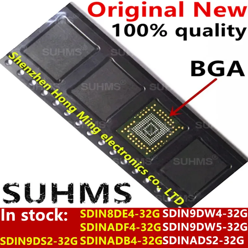 

100% New SDIN8DE4-32G SDINADB4-32G SDINADF4-32G SDIN9DW4-32G SDIN9DW5-32G SDINADS2-32G SDIN9DS2-32G BGA