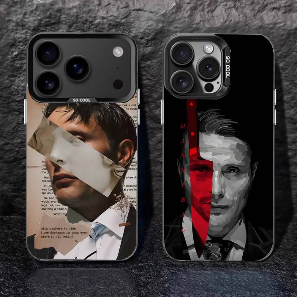 

Will Graham H-Hannibal For iPhone 17,16,15,14,13,12,11,Pro,MAX Black Candy Matte Cover