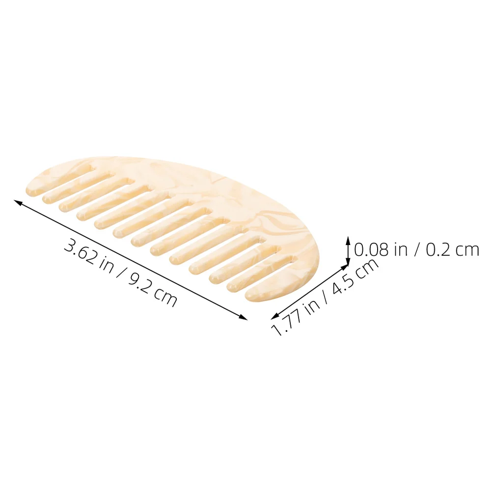 

2 pcs Wide Tooth Combs For Women Men Curly Wet Long Hair Detangling Portable Travel Hair Comb Bulk Set Large Tooth