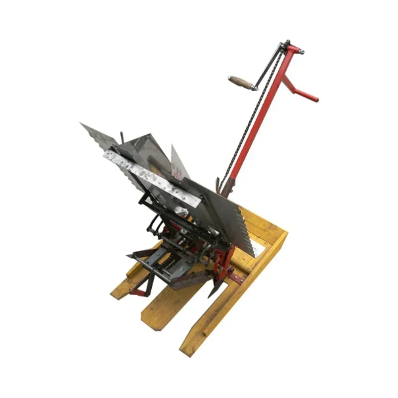 Профессиональный заводской 2-рядный трансплантатор для риса 2-рядная машина для посадки риса Ручной трансплантатор для риса