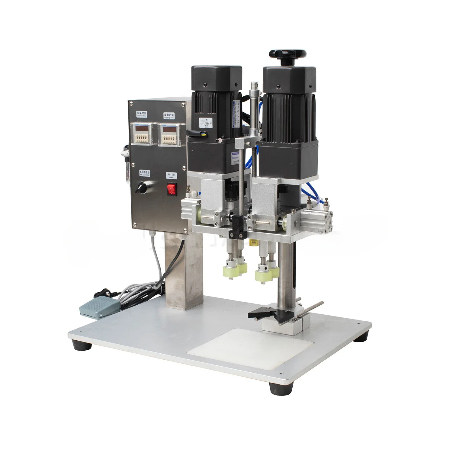 

#For New Semi-Automatic Pneumatic Capping Machine Trigger Spray Cap Sealer Plastic Food Bottles Cans Featuring Pump Motor