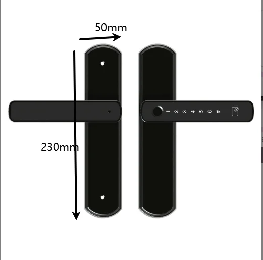 Smart Keyless Door Lock Featuring Fingerprint Scanning and Direct For TUYA Wireless Communication for Access Control