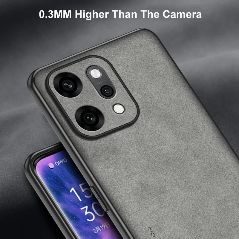 Leder Telefon Fall Für OPPO Reno 14 Pro 14 Pro Fall Für OPPO Reno 14 Pro 5G Zurück Abdeckung Matte silikon Vollen Schutz