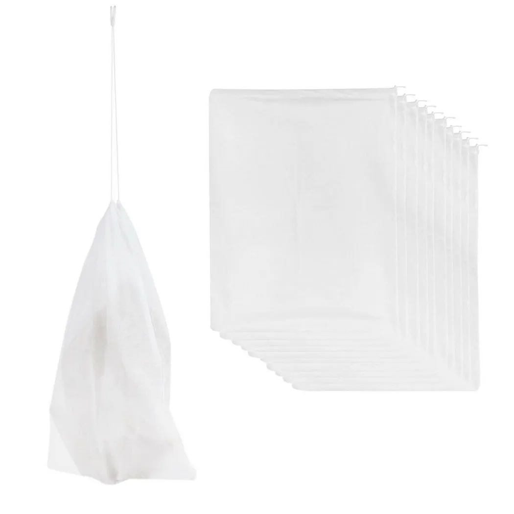 Drawstring Shoe Bags 20Pcs/Set 37*29cm Clear Dust Bags Non-woven Cloth Storage Bag White High Quality Practical