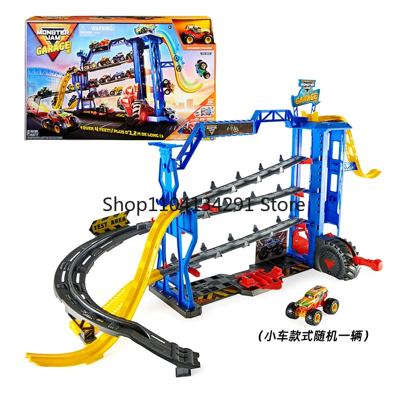 

Оригинальный Monster Jam Monster Truck, литая металлическая модель автомобиля, большой гаражный набор, детская игрушка, подарок на день рождения, коллекционная