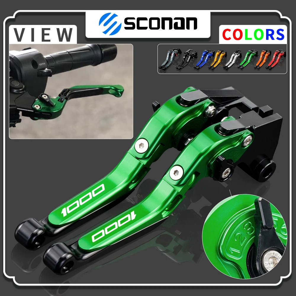 

Motorcycle Adjustable Folding Extendable Brake Clutch Levers For Z 1000 Z1000 2007 2008 2009 2010 2011 20120 2013 2014 2015 2016
