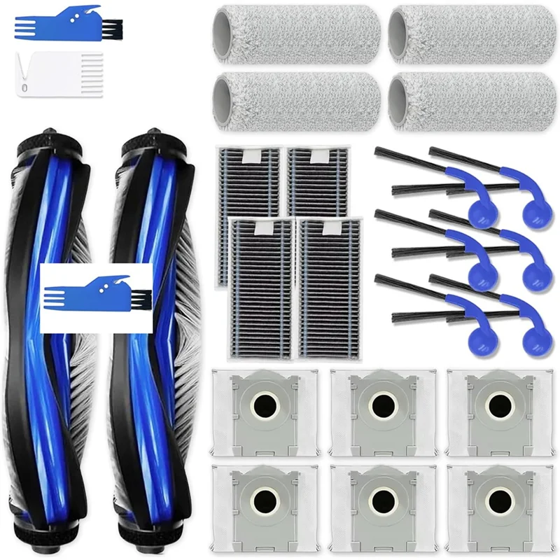 BAAO-ชุดอุปกรณ์เสริมทดแทนใช้งานร่วมกับ T80 Pro Omni เครื่องดูดฝุ่นชิ้นส่วนหุ่นยนต์ลูกกลิ้งแปรงหลัก