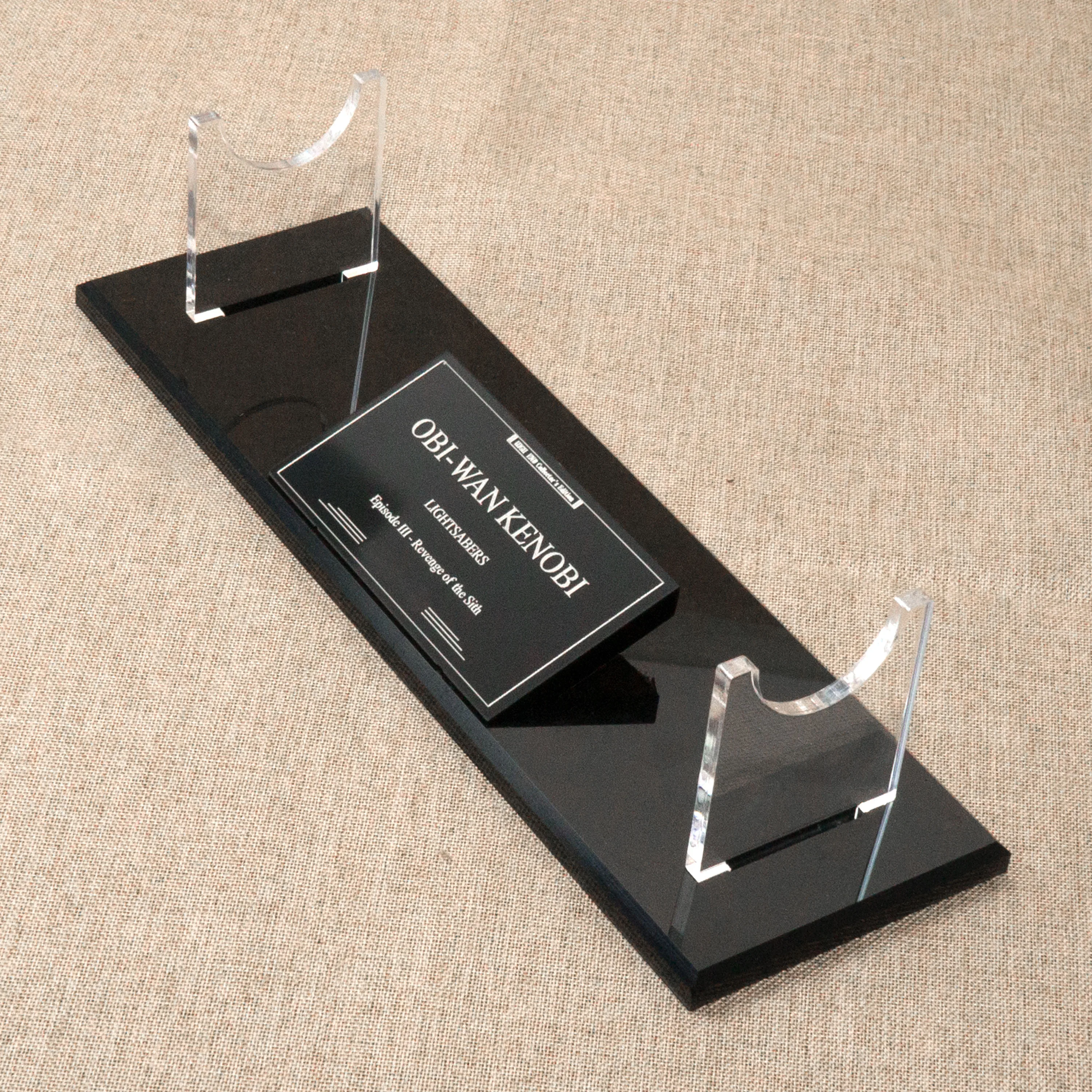 Obiwan EP3 Lightsabers collection display stand saber nameplate acrylic material 89sabers ELFsaber TXQsaber LGTsaber Can be used