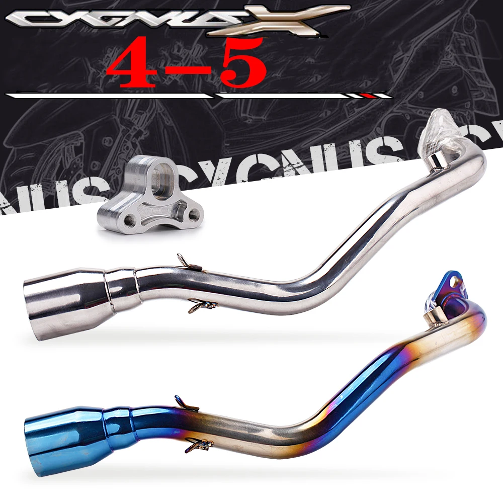 

51MM Exhaust escape front link pipe exhaust muffler system Slip on motorcycle exhaust muffler For YAMAHA Cygnus V4-V5