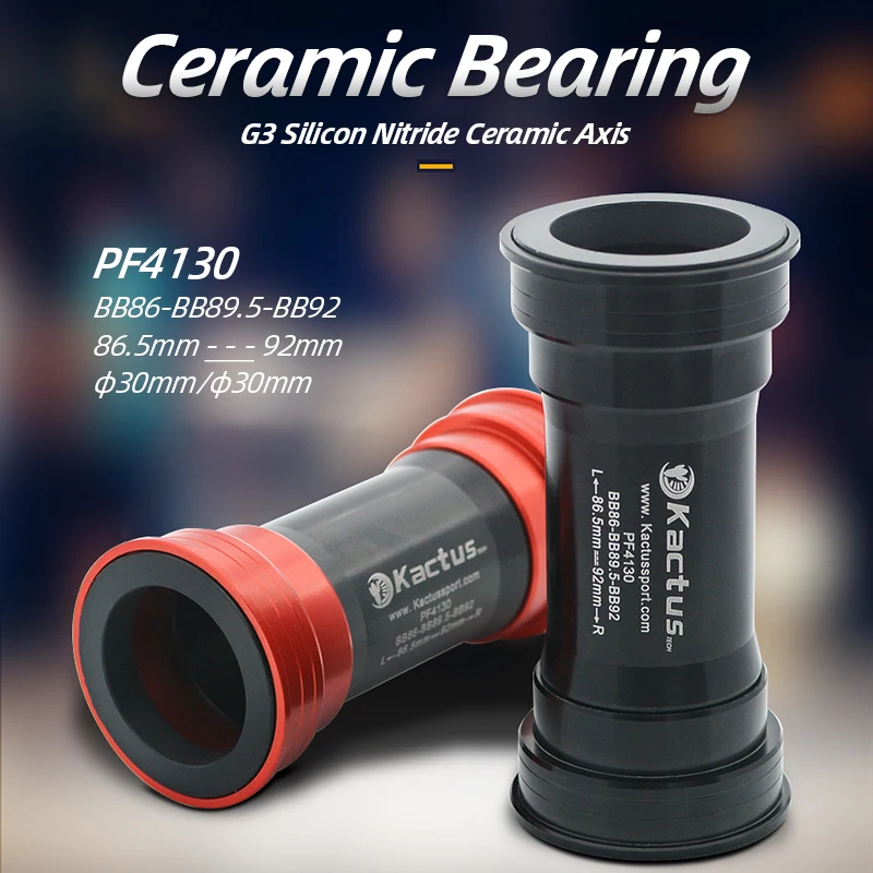 Kactus PF4130 Bicycle Bottom Bracket Pressfit Bike Central Movement Axis 30 Ceramic Bearings for BB386 Crankset Bicycle partes