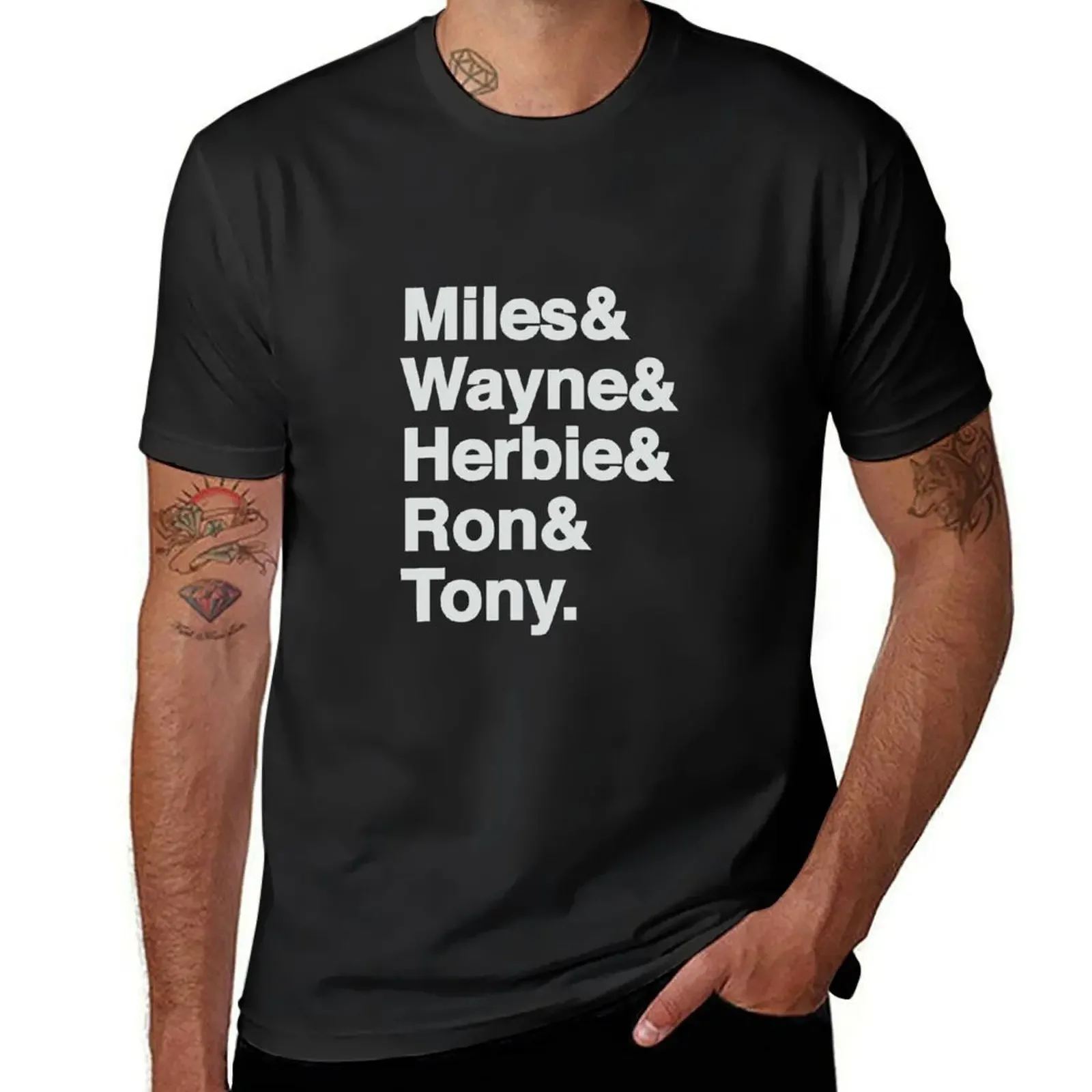 Jazz musicians list T-Shirt sweat custom shirt men clothes