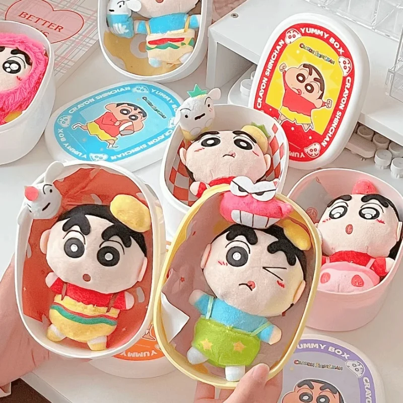 

Новинка, фигурка Crayon Shin-chan, коробка для ланча из серии Yummy, плюшевая игрушка, кукла, подвеска, коллекция украшений, милая кукла, подарок для детей на день рождения