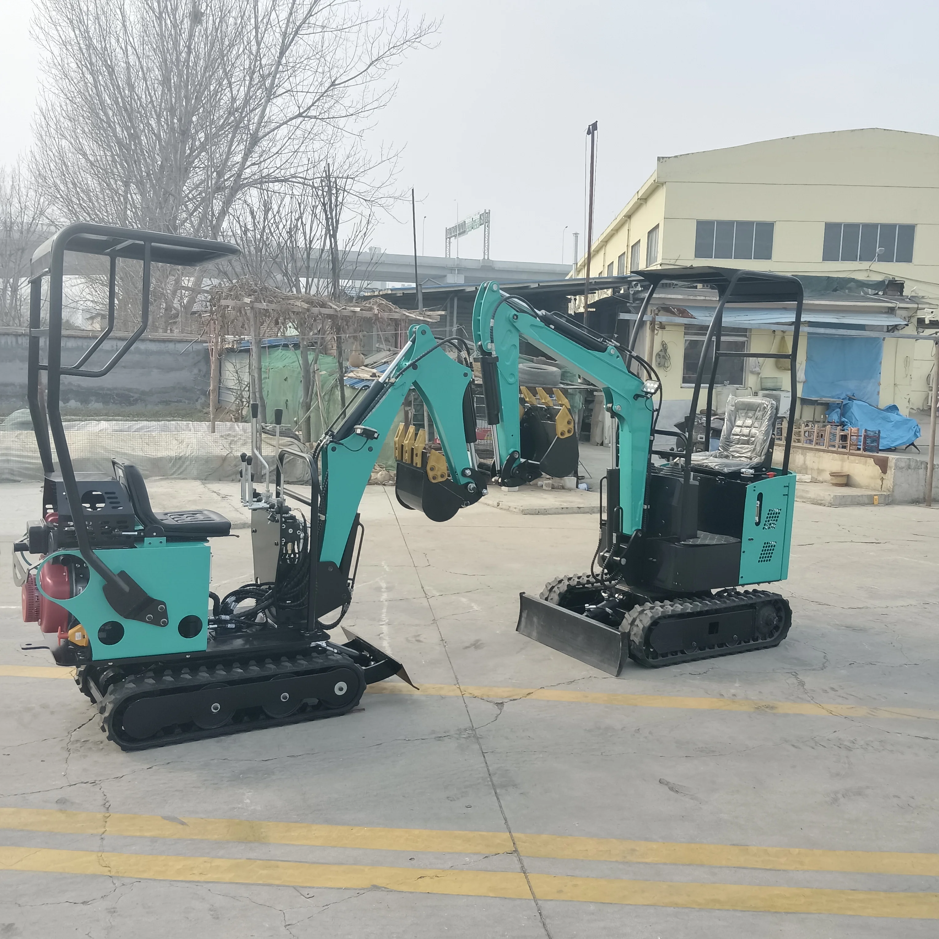 

Factory Miniescavatore Diesel Mini Excavator 0.8ton 1Ton Small Digger Gasoline Engine Breaking Hammer Farm Machinery customized
