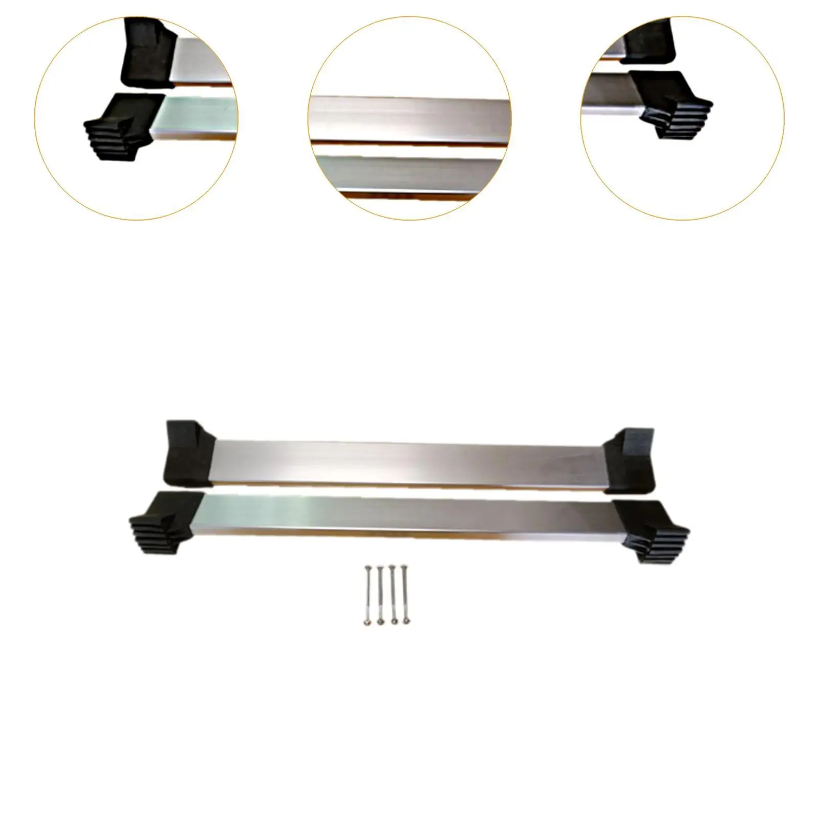 Telescoping Ladder Balance Bar Premium with Foot Covers for Extension Ladder