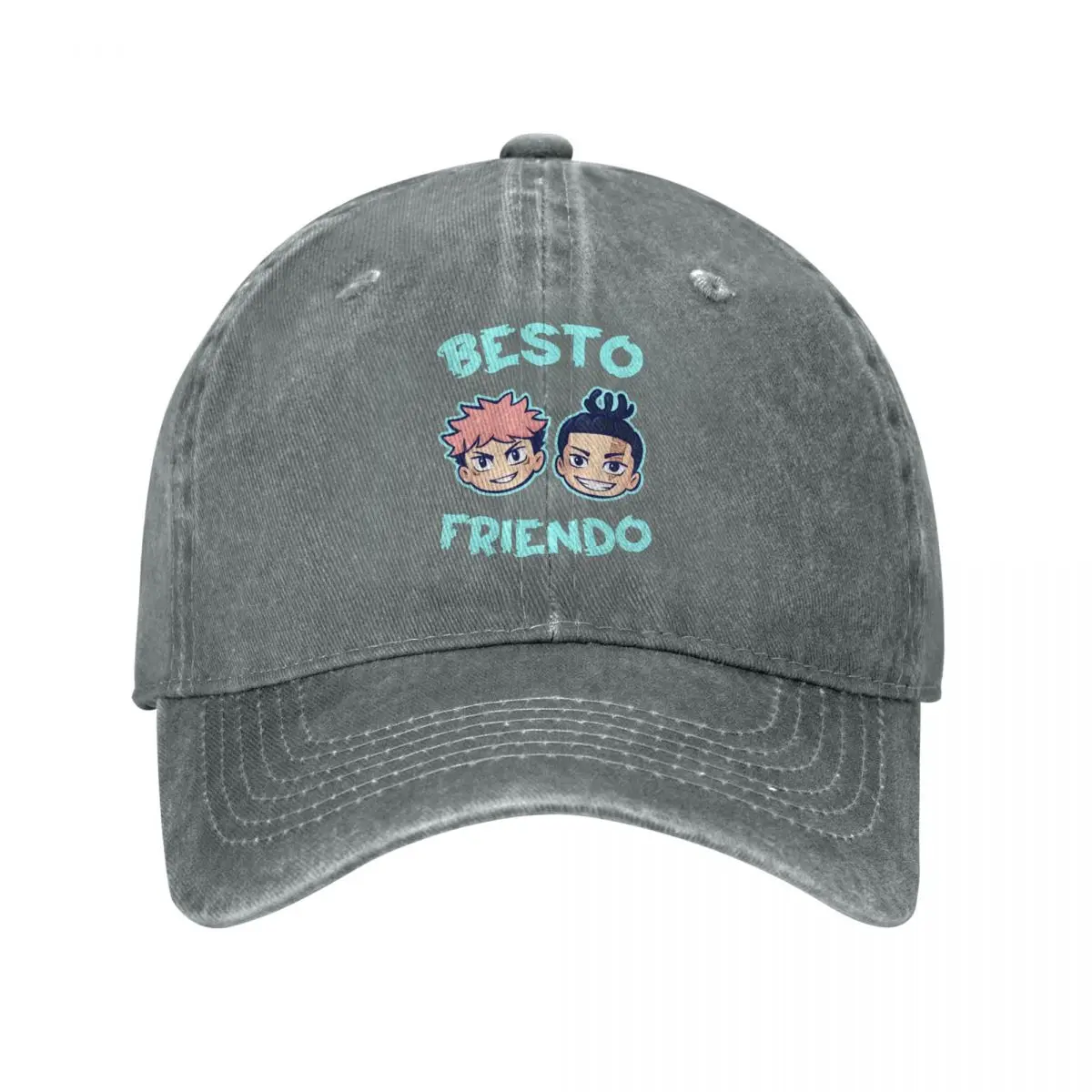 Vintage Jujutsu Besto Friendo Itadori Aoi Kaisen Baseball Caps Unisex Distressed Denim Snapback Hat Anime Outdoor Caps Hat