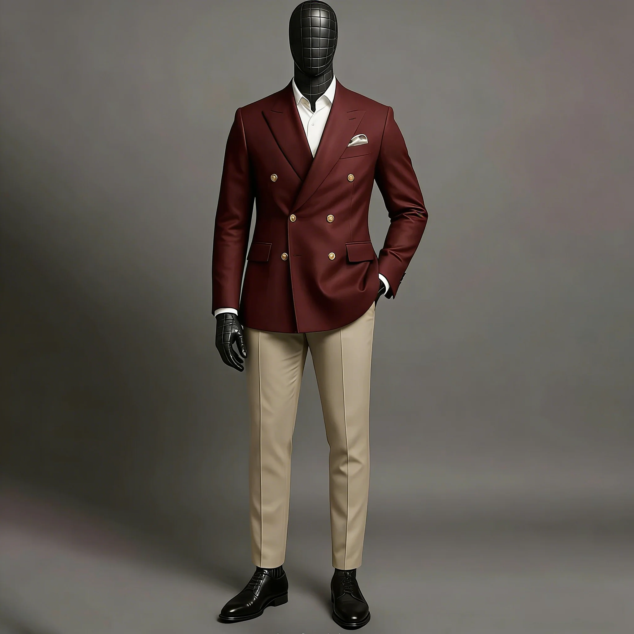 

Мужской вечерний костюм на заказ, двубортный, с острыми лацканами, комплект из 2 предметов: пиджак и брюки. Роскошный, для свадьбы, выпускного вечера, жениха, повседневный блейзер.