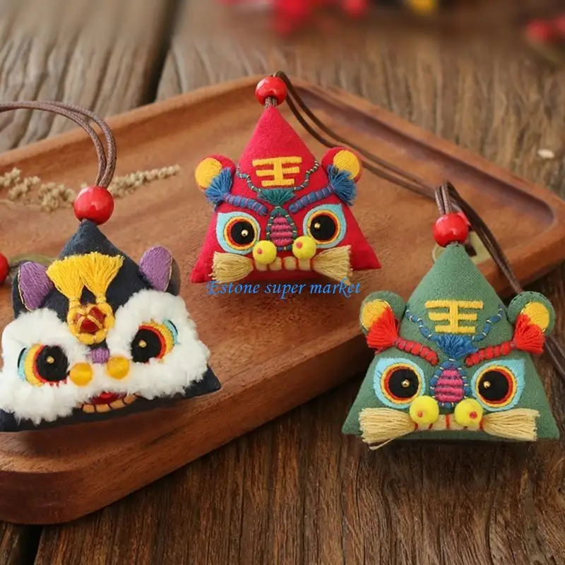 

090B Handmade Embroidery Sachet DIY Material Homemade Zodiac Pattern Hanging Ornaments Stuffed Animal Pendant Package