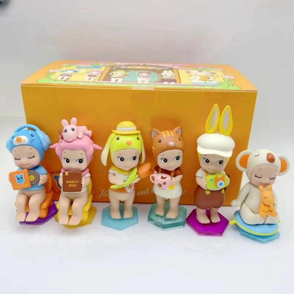 Sonny Angel Enjoy The Moment Series Anime Figures Ornaments Dolls Fans Children Birthday Gift Toys