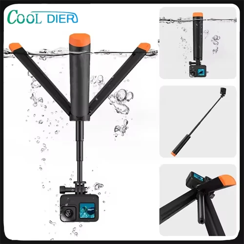 Imagen 1 del producto COOL DIER nueva barra de flotabilidad subacuática trípode para Selfie impermeable adecuado para GoPro Insta360 DJI OSMO accesorios para cámaras deportivas