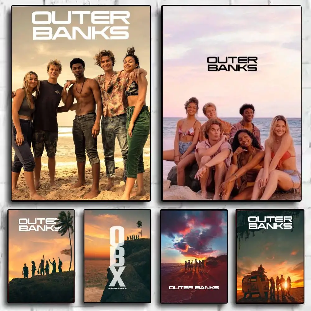 Teen adventure drama O-Outer Banks Poster Wall Art Print Poster for Bedroom Living Room Home Decor Gift Artwork