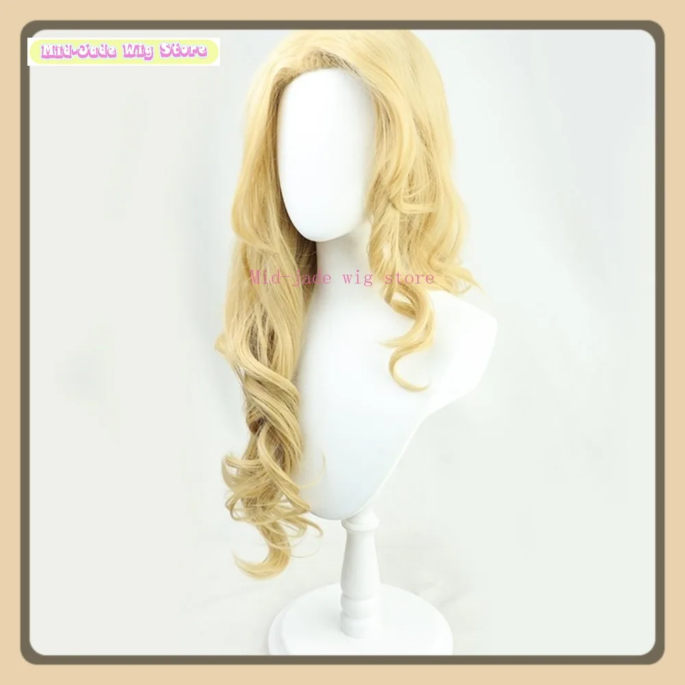 

Magic Awakening Cassandra Cosplay Wig Anime Cosplay Party Synthetic Fiber Curly Hair Mid-jade Wig Store