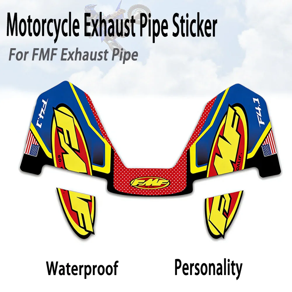 

Motorcycle Exhaust Pipe Stickers for FMF Racing Exhaust Pipes Off-road Waterproof Stickers Personalized Decorative Stickers
