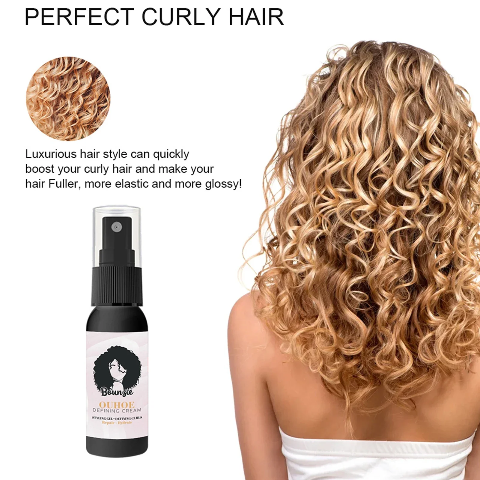 Sdatter Curly Hairs Moisturizing Styling Spray Curly Hair Styling Care And Moisturizing Spray For Perfect Curls Moisturizing Sty