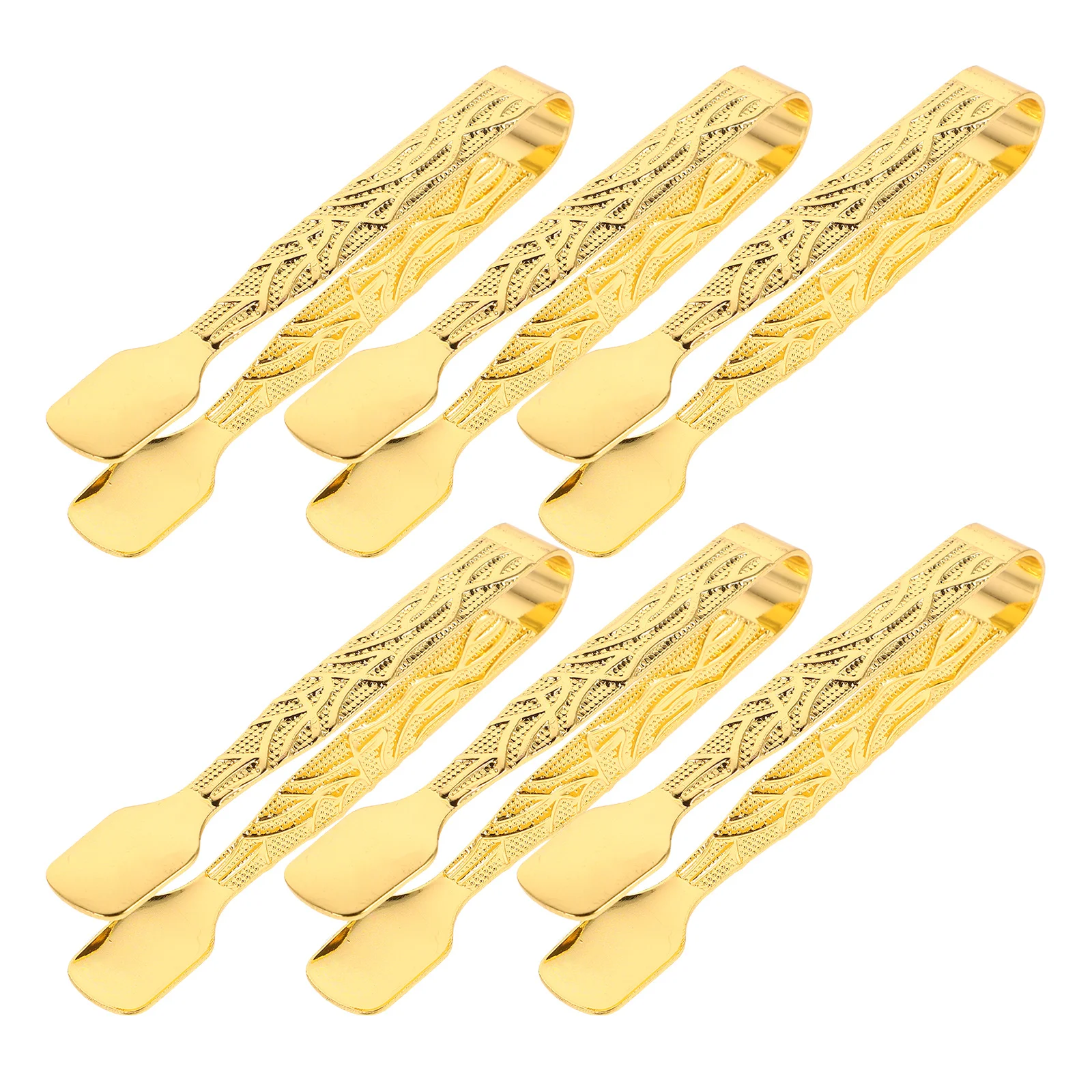 

6Pcs Design Incense Tongs Metal Charcoal Clamps for Burner Sturdy Fragrant Coal Tongs Aromatherapy Essential Tools