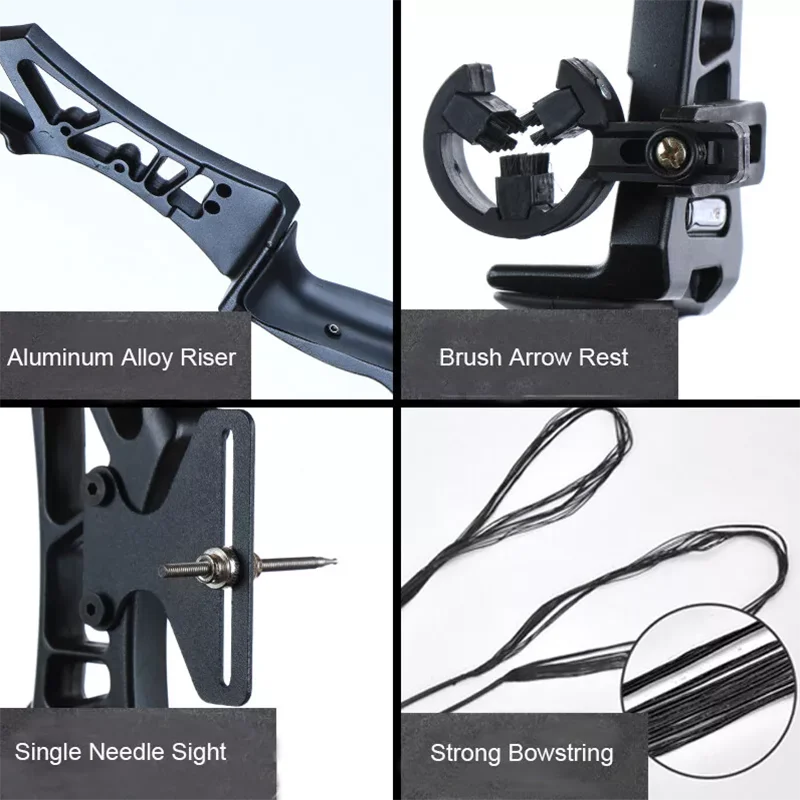Toparchery 20-55lb الرماية انهاء الخدمة قوس منحني السهم مجموعة للمبتدئين الكبار الشباب الصيد و أمبير الهدف القوس المستقيم