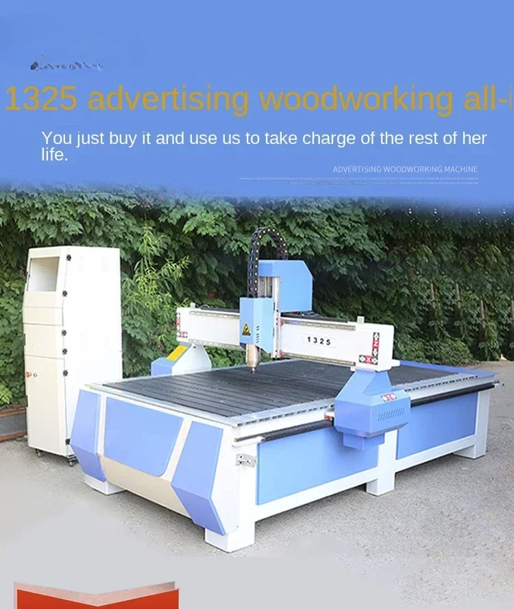 CNC Woodwork Engraving Machine Automatic PVC Edge Inspection Aluminum Plate Cutting 1325 Carving Machine