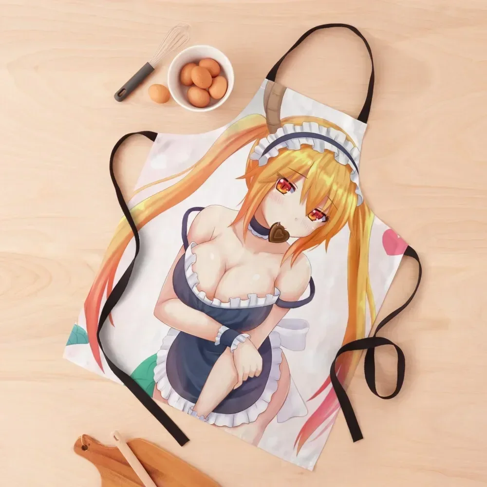 

Tohru Kobayashi-san Chi no Maid Dragon Apron Kitchen For Men Cute Kitchen Accessories Waterproof Kitchen For Women Apron