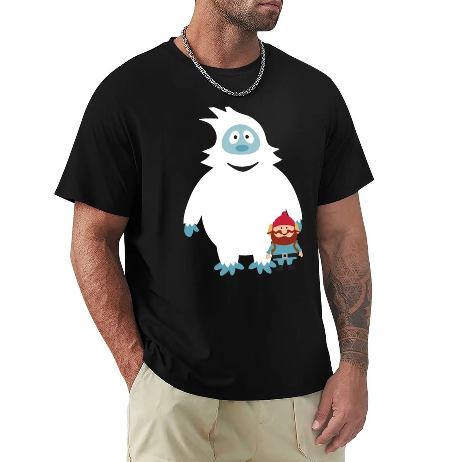 

Abominable Snowman & Friend T-Shirt Casual Streetwear Short Sleeve Tee