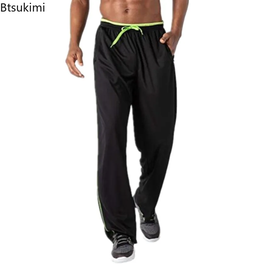 Spring New Men's Joggers Pants Baggy Breathable Drawstrinng Sweatpants Hip Hop Casual Straight Trousers Male Workout Gyms Pants