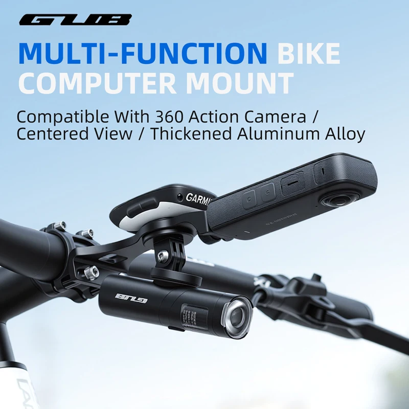 AliExpress GUB Multi-Function Bike Computer Mount Centered 360 Camera Insta360 X5/X4 DJI Garmin Bryton IGPS Split Bar Cycling Holder