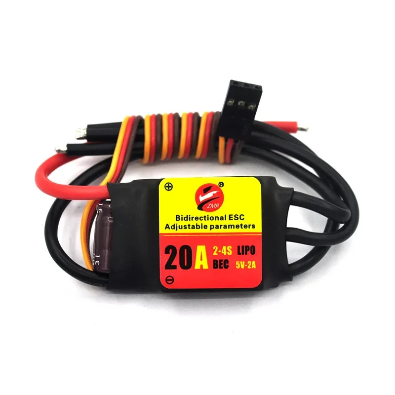 ZMR 12A/20A/30A/40A/60A/80A/100A Bidirectional Adjustable Brushless ESC for Remote Control Car Pneumatic Underwater Propeller