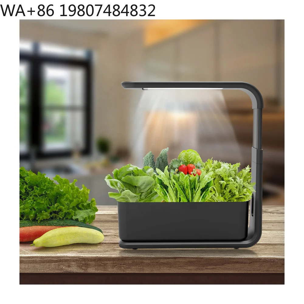 Mini Kitchen Countertop Soilless Cultivation Starter Kit Full Spectrum Retractable Fill Light  Indoor Herb Vegetable Hydroponic