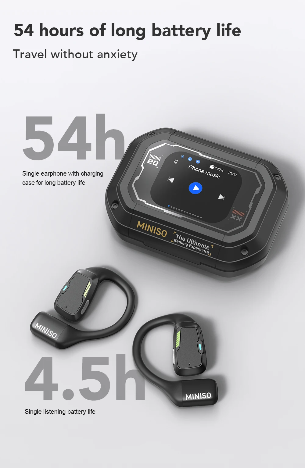 Übersetzer-Kopfhörer MINISO M98 AI Drahtlose Kopfhörer Büro-Chat-Headset ASMR Headset DIY APP AI Drahtlose Kopfhörer mit Mi – Detail 12