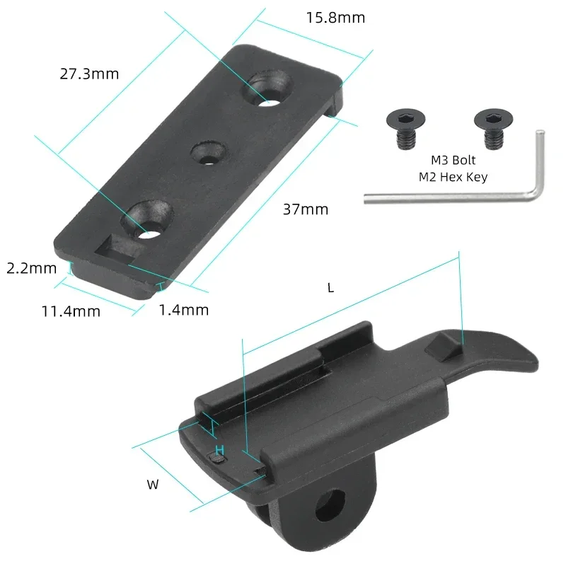 Deemount Front Light Stand Bracket W/Gopro Interface for Superfire BL12 Bicycle Lamp Holder Rack MTB Road Bike Parts