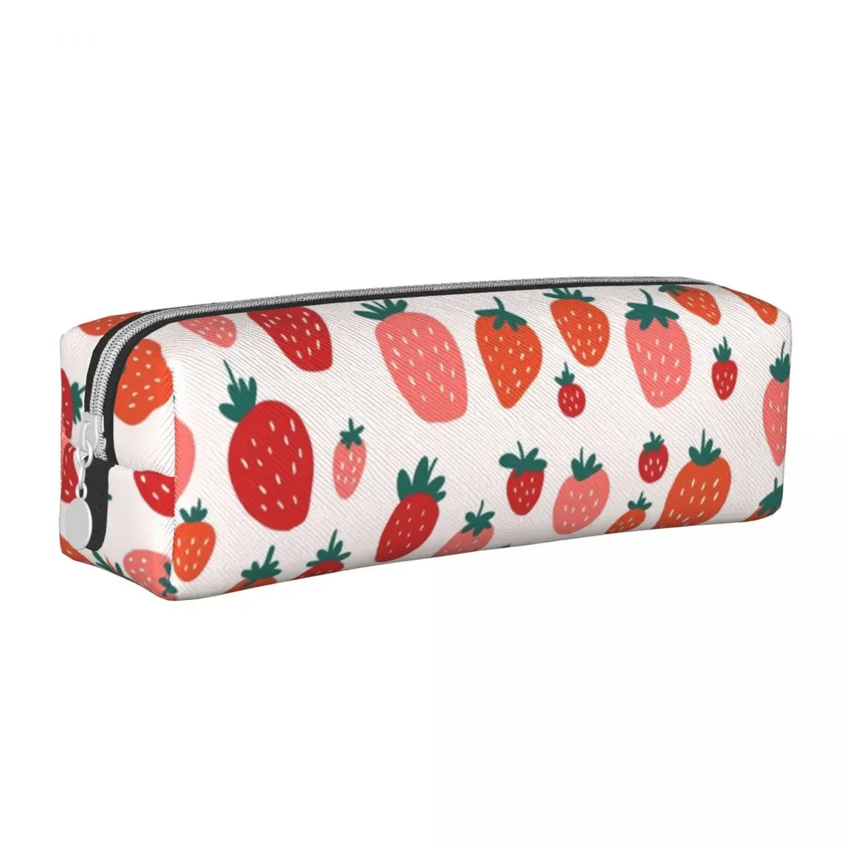 Classic Strawberry Lover Kawaii Pencil Cases Cute Fruit Pencilcases Pen Box for Student Bags School Supplies Zipper Stationery