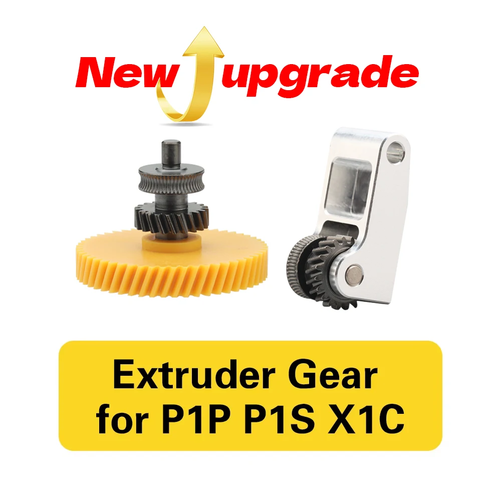 BLV®  Extruder gear Hardened Steel Spur Gear Drop-in Upgrade High Precision for BambuLab P1P P1S X1C A1, A1 mini 3D Printer