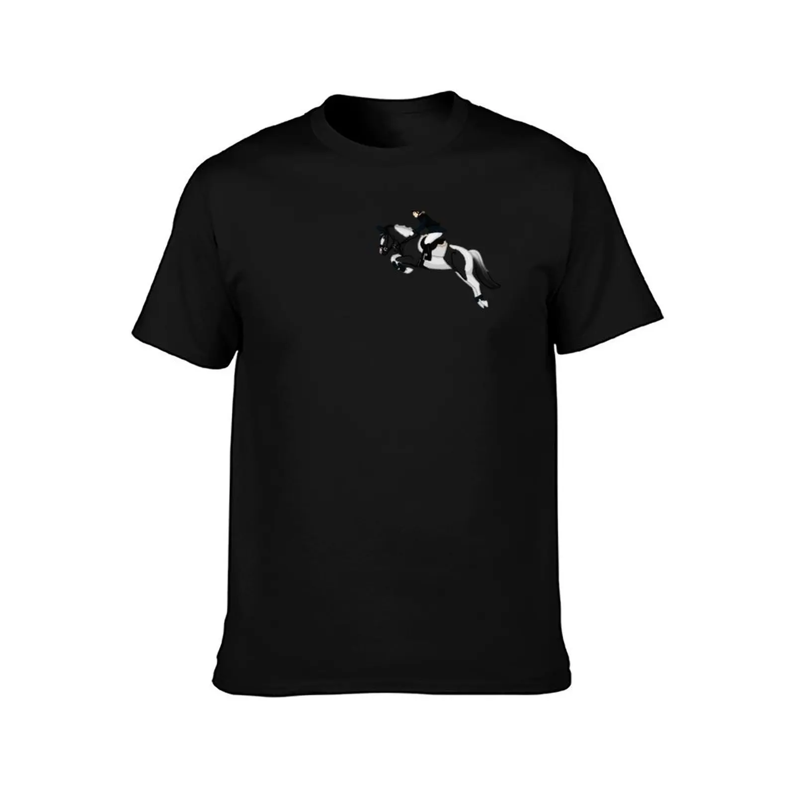 Snow jumping horse T-Shirt Work Wear Breathable Tee