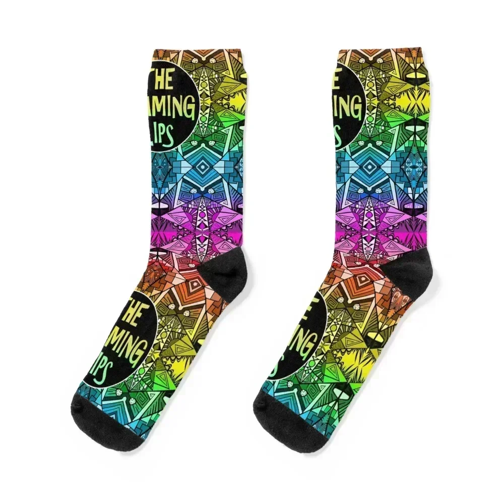 

The Flaming Lips - Rainbow Pride Pattern 4 Socks Non-slip golf funny sock gym Luxury Woman Socks Men's