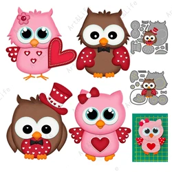 Lovely Owl New Arrival Metal Cutting Dies Cute Animals Stencils for Making Scrapbooking Album Festival Cards Embossing Die Cut